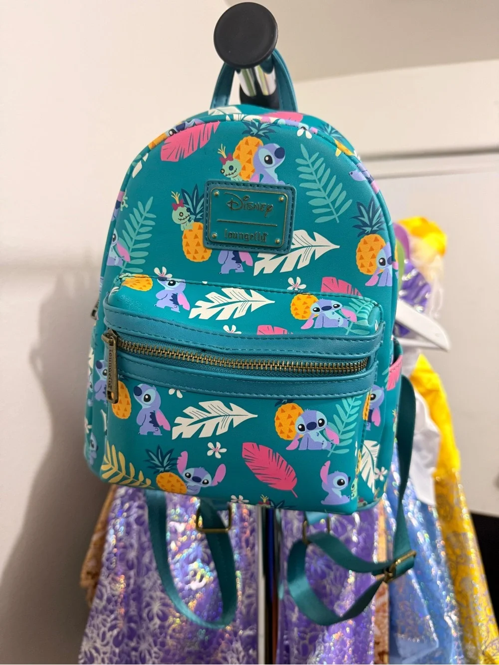 Loungefly Disney Lilo & Stitch Teal Mini Backpack